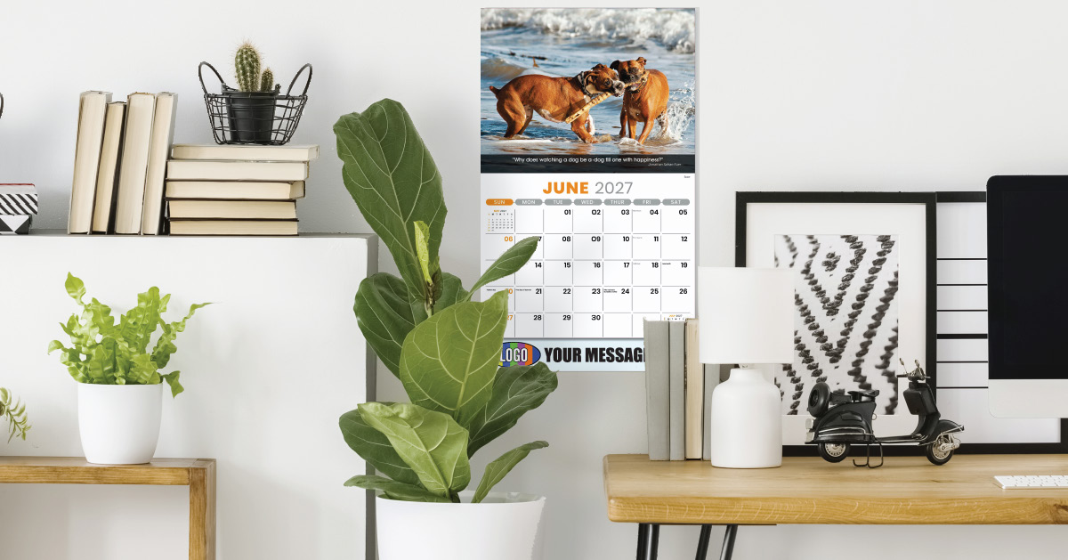 2027 Dogs Business Promotional Calendar