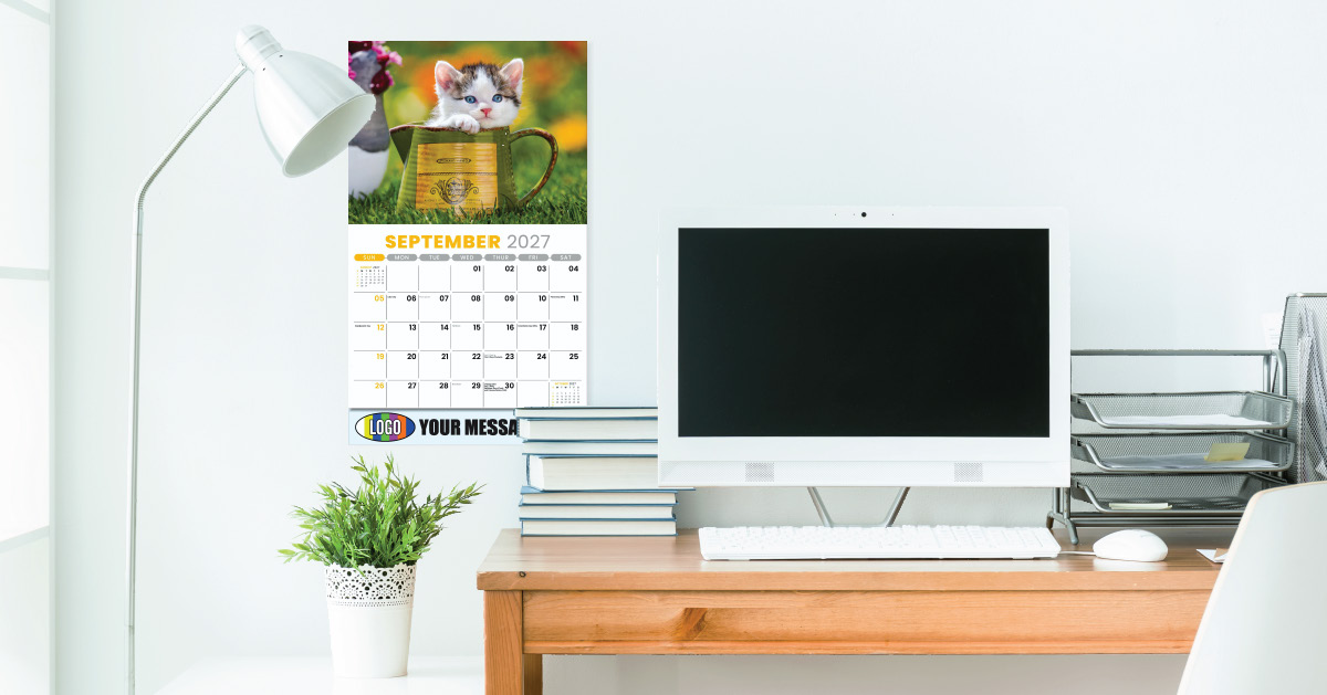 2027 Kittens Business Promotional Calendar