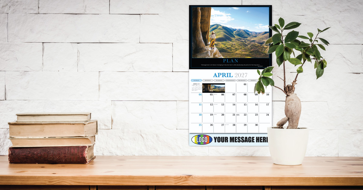 2027 Motivational Poster Business Promotional Calendar