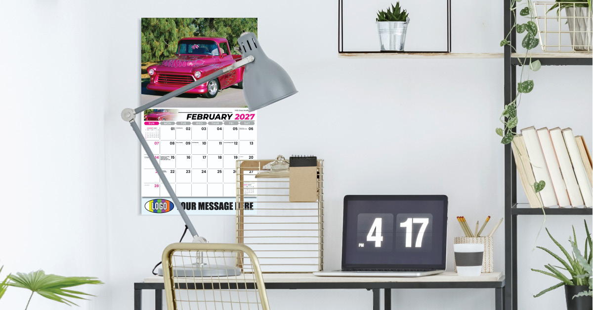 2027 Pumped-Up Pickups Business Promotional Calendar