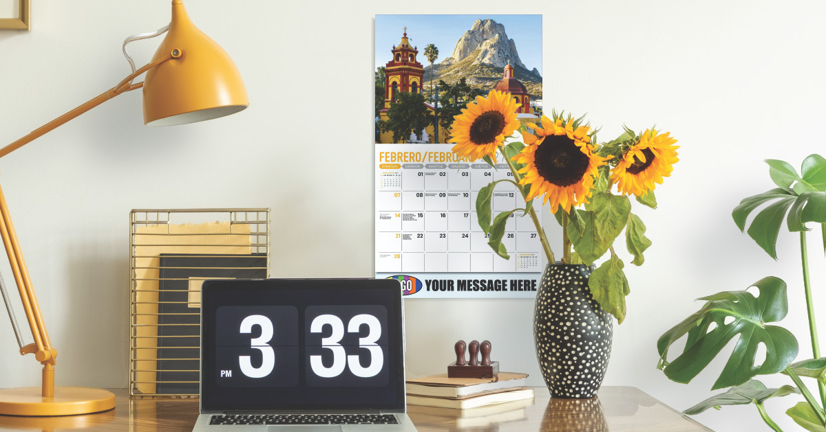 2027 Scenes of Mexico Bilingual Business Promotional Calendar